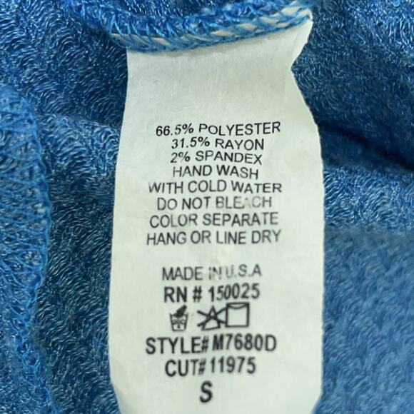 En Saison Fit and Flare Dress Women S Blue Stretch Jersey Knit - Picture 9 of 15